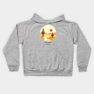 Cool Vintage Nevada Summer Travel Art: Get Lost & Find Yourself Kids Hoodie